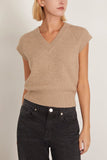 Guest In Residence Rib Vest in Taupe