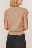 Guest In Residence Rib Vest in Taupe