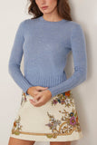 Guest In Residence Shrunken Crew in Heather Blue