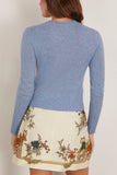 Guest In Residence Shrunken Crew in Heather Blue