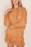 Leota Top in Caramel