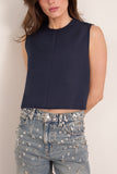 Hunter Bell Manning Top in Navy