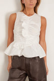 Hunter Bell Doering Top in Bright White