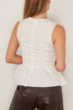 Hunter Bell Doering Top in Bright White