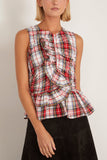 Hunter Bell Doering Top in Carlyle Plaid