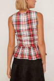 Hunter Bell Doering Top in Carlyle Plaid