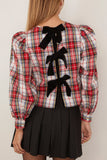 Hunter Bell Lottie Top in Carlyle Plaid