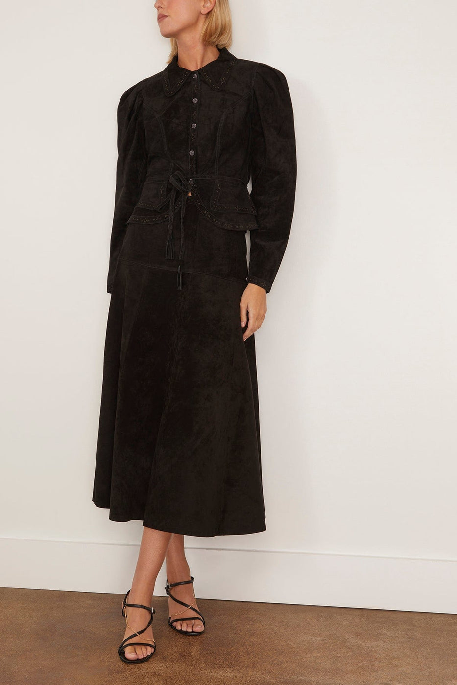 Hunter Bell Murphey Jacket in Noir Suede
