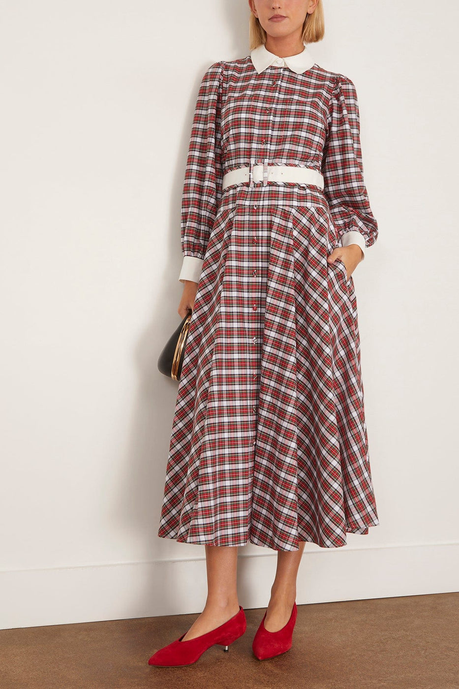 Hunter Bell Randolph Dress in Alpine Plaid