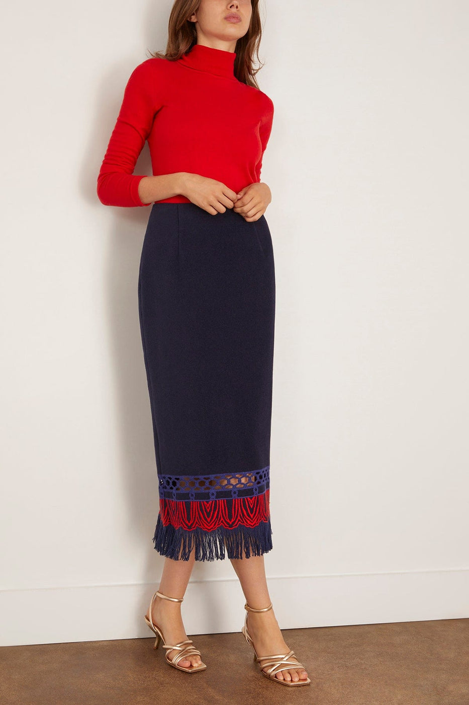 Hunter Bell Rivington Skirt in Midnight Wool