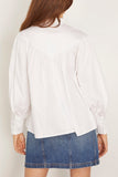 Hunter Bell Shay Blouse in Bright White