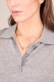 ivi Aurelia Mini Signet Charm Necklace in Yellow Gold