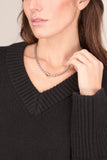 ivi Slot Charm Necklace in Silver Gold