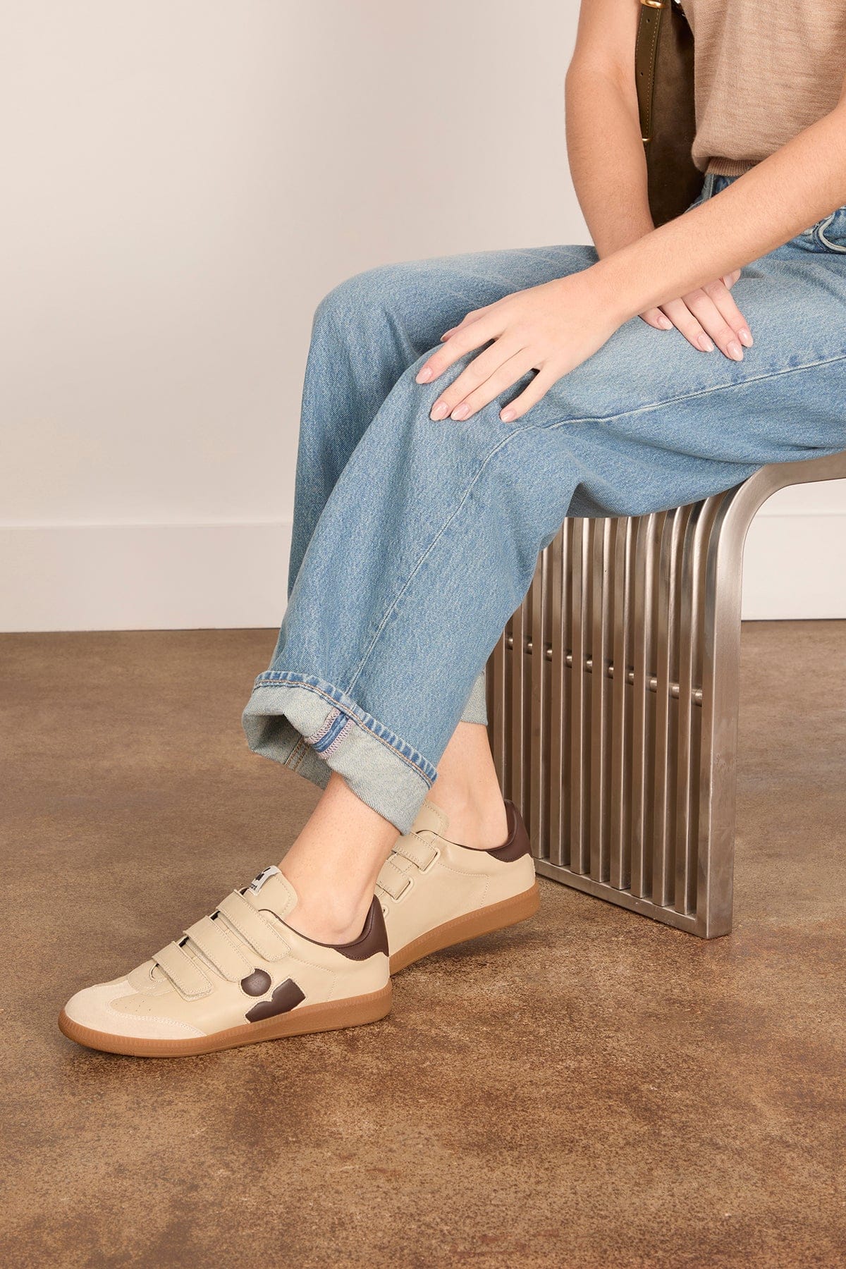 Isabel Marant Beth Sneaker in Ecru/Chocolate