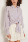 Etoile Isabel Marant Tops Nath Top in Baby Lilac Isabel Marant Etoile Nath Top in Baby Lilac