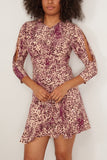 Isabel Marant Casual Dresses Octavia Dress in Purple/Ecru Isabel Marant Octavia Dress in Purple/Ecru