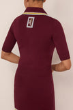 Alemais Jasper Knit Polo in Chocolate