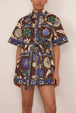 Alemais Jasper Mini Dress in Chocolate