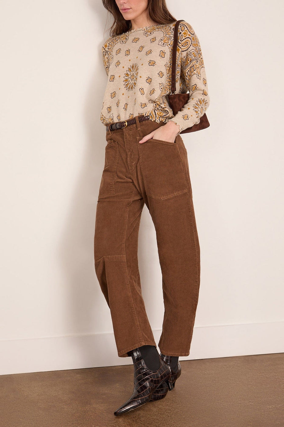 KUJTEN Mela Western Sweater in Ambre
