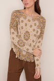 KUJTEN Mela Western Sweater in Ambre