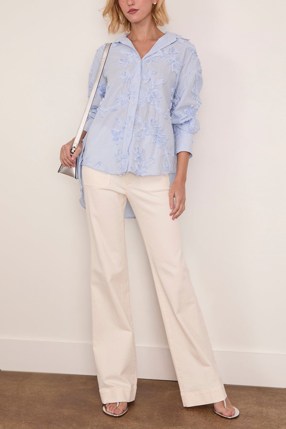 Hampden Clothing Frankie Shirt in Blue Multi