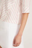 Nells Camp Shirt in Pink Stripe