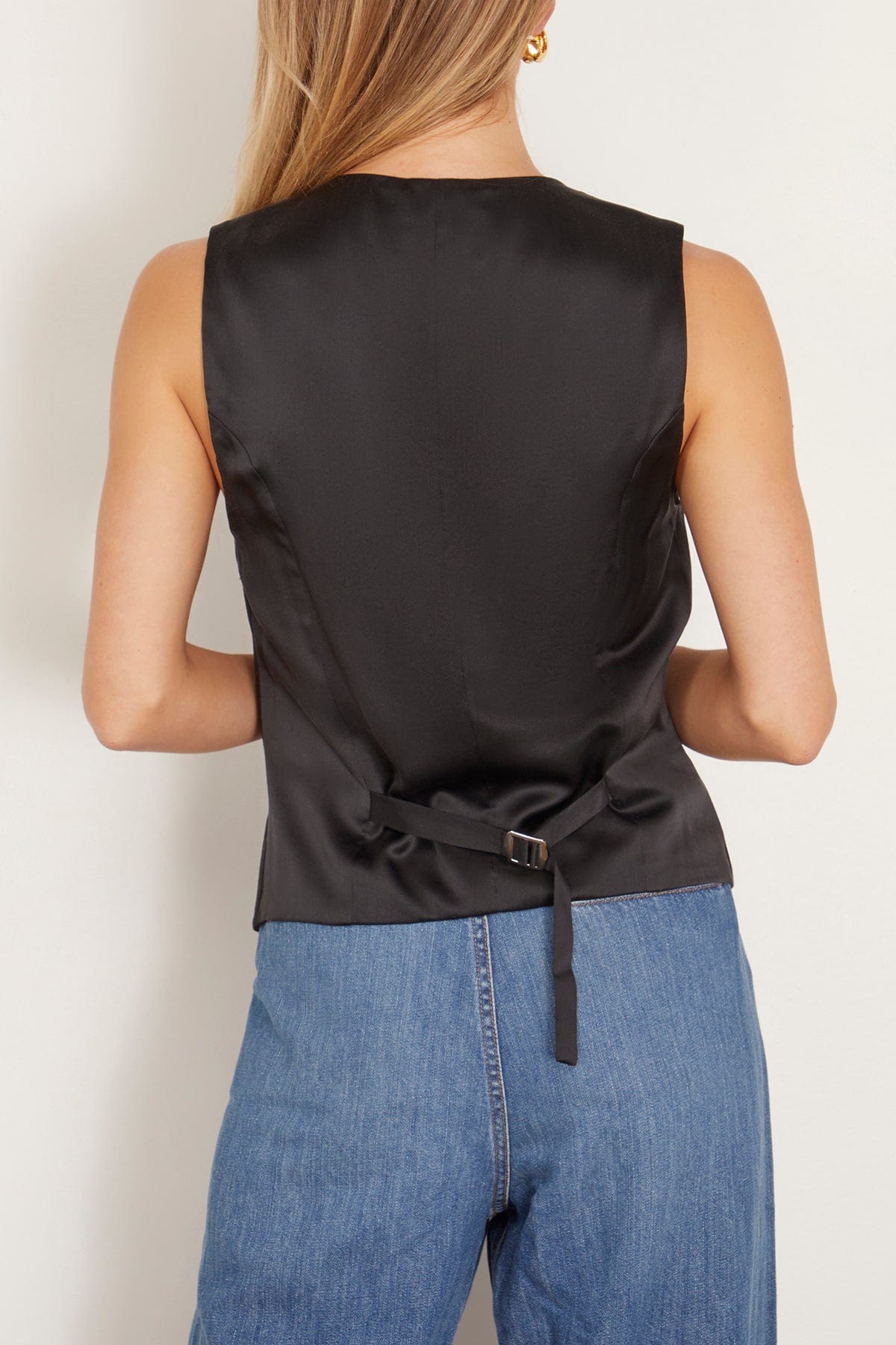 La Collection Tops Bobby Vest  in Black La Collection Bobby Vest  in Black