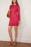 La Galpa Riva Bare Mini Dress in Strong Pink
