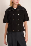 Lanvin Short Sleeve Jacket in Black