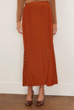 Lanvin A-Line Skirt in Chestnuts