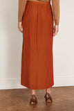 Lanvin A-Line Skirt in Chestnuts