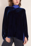 Lanvin Lavalliere Collar Blouse in Indigo