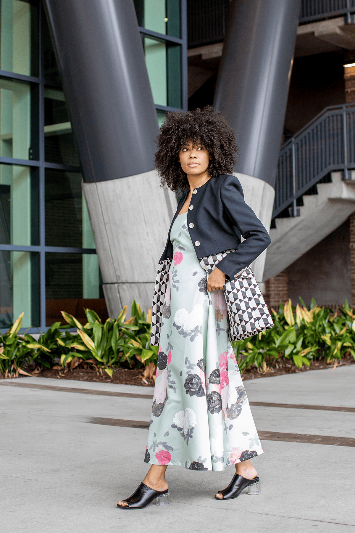 Amir Taghi Laurel Blazer in Ecru Multi