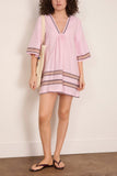Lemlem Belkis V-Neck Caftan in Munit Pink