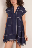 Lemlem Elina Caftan in Nunu Navy
