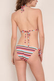 Lemlem Malia Triangle Top in Poppy Sunset