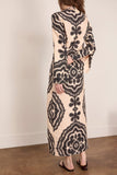 Lemlem Theodora Column Dress in Niku Cream
