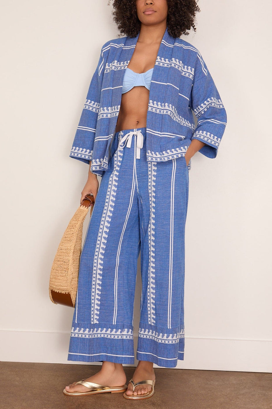 Lemlem Desta Pants in Tebibi Blue