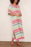 Lemlem Edna V-Neck Dress in Beali Festival
