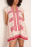 Lemlem Elina Caftan in Eshe Red