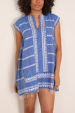 Lemlem Elina Caftan in Tebibi Blue