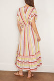Lemlem Casual Dresses Leila Plunge Dress in Meskel Citron Lemlem Leila Plunge Dress in Meskel Citron