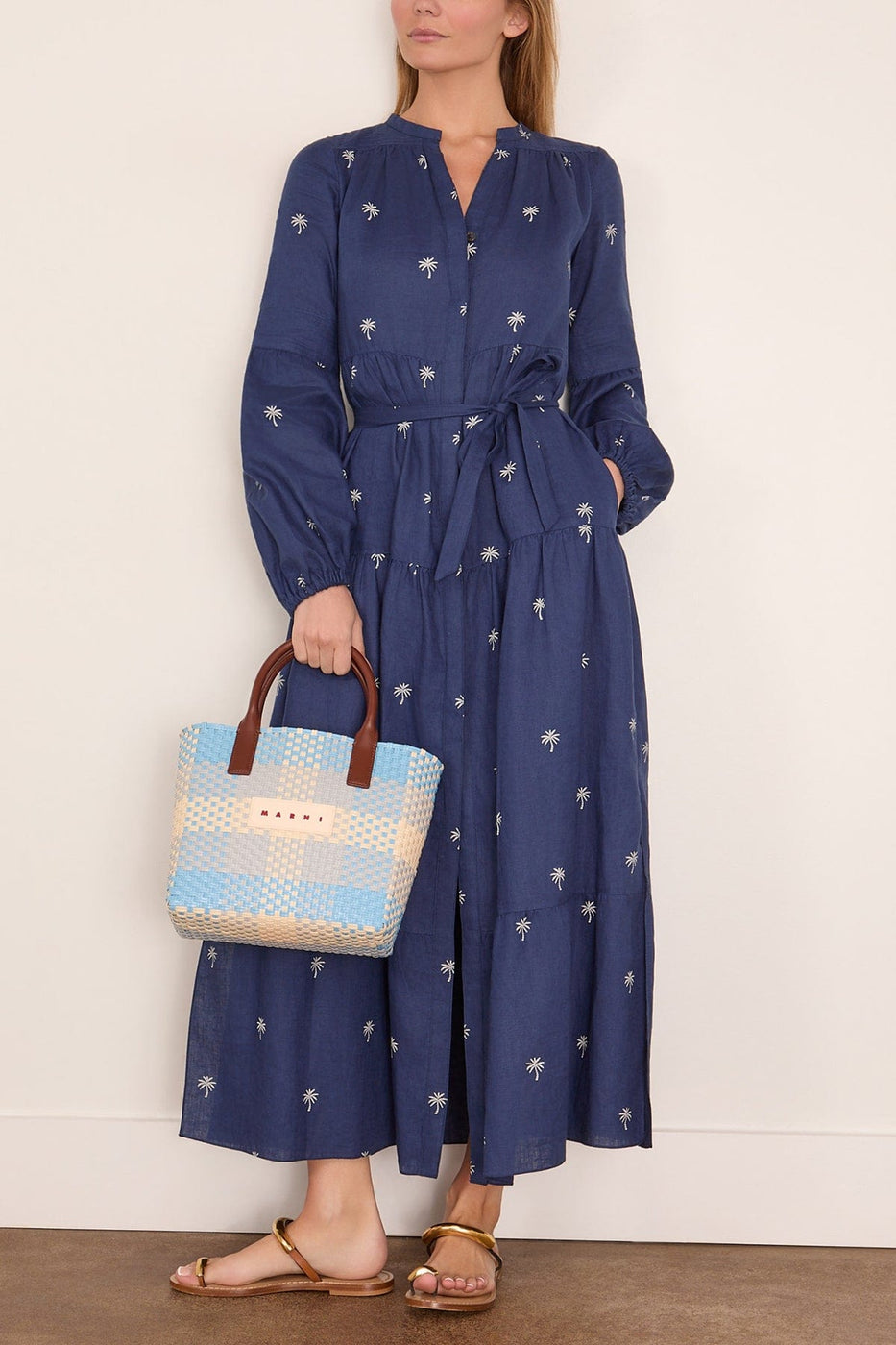 Lemlem Nesanet Dress in Zafi Navy