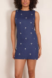 Lemlem Persinna Shift Dress in Zafi Navy