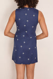 Lemlem Persinna Shift Dress in Zafi Navy