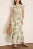 Lemlem Sanaa Skirt in Mokata Green