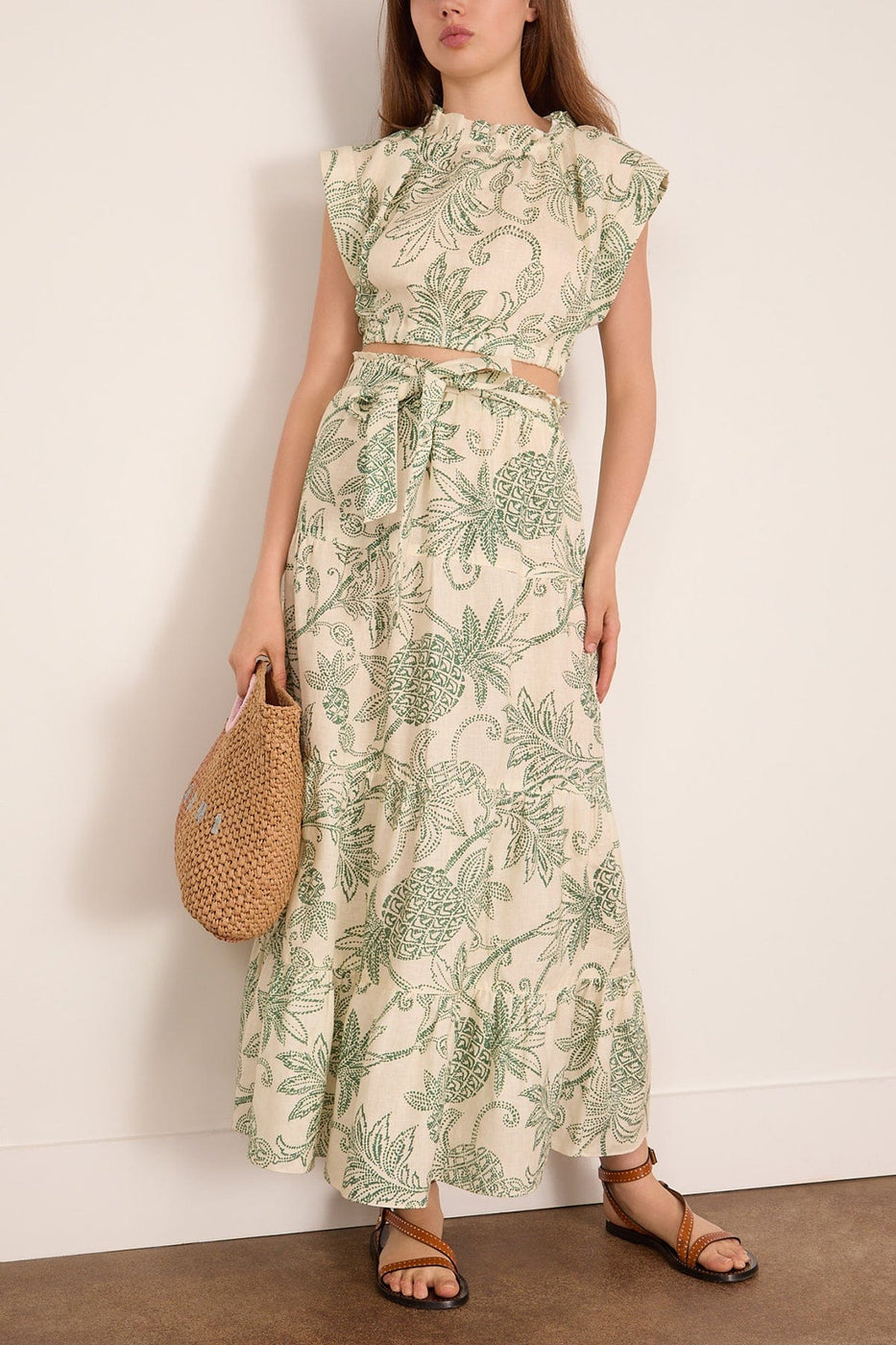 Lemlem Sanaa Skirt in Mokata Green