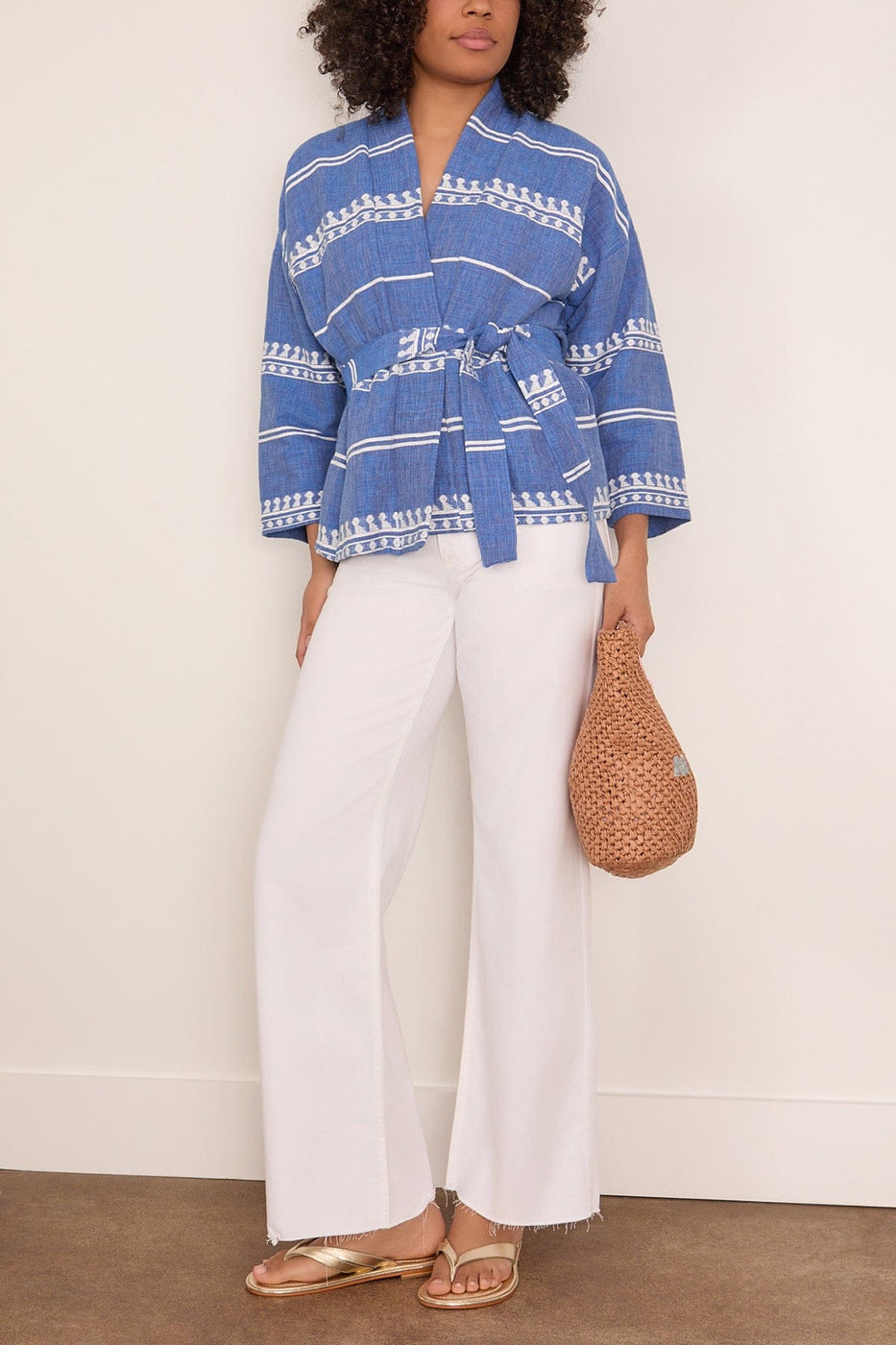Lemlem Terara Jacket in Tebibi Blue