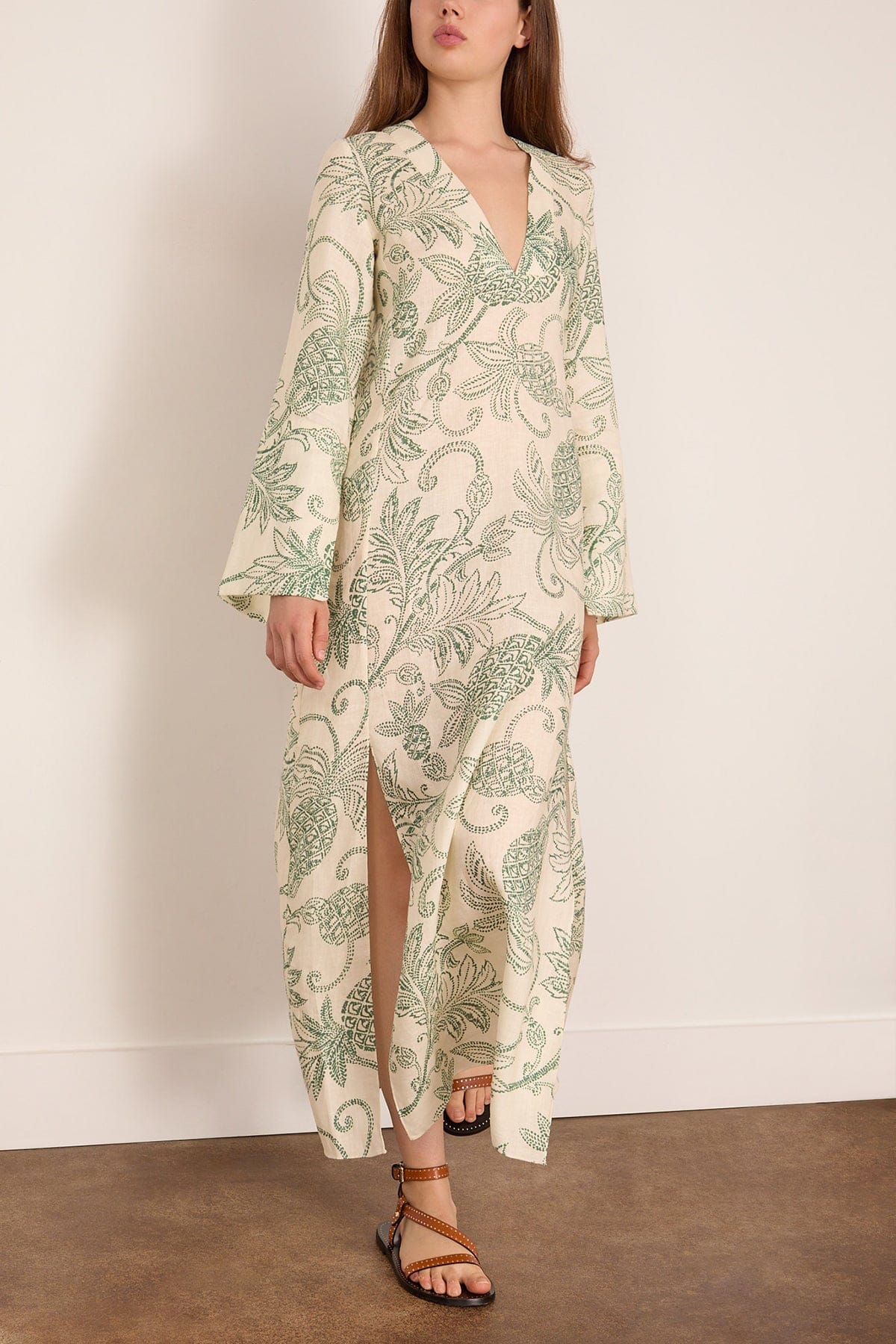 Lemlem Theodora Dress in Mokata Green