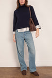 Lisa Yang Fleur Sweater in Navy